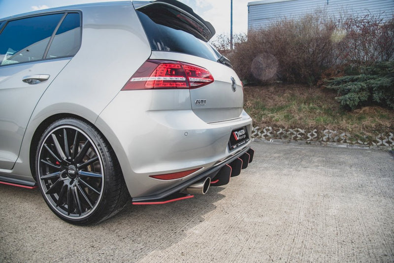 Maxton Design - STREET PRO REAR SIDE SPLITTERS V.2 VW GOLF MK7 GTI