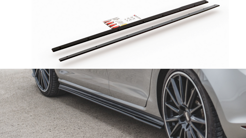 Maxton Design - STREET PRO SIDE SKIRT SPLITTERS VW GOLF MK 7 GTI 2013-2016