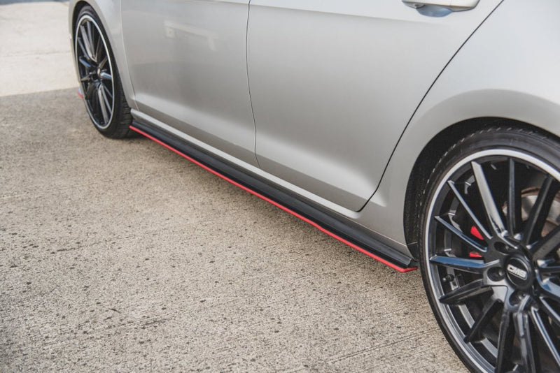 Maxton Design - STREET PRO SIDE SKIRT SPLITTERS VW GOLF MK 7 GTI 2013-2016
