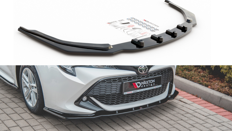 Maxton Design - FRONT SPLITTER V1 TOYOTA COROLLA MK12 TOURING SPORTS/ HATCHBACK (2019-2023)