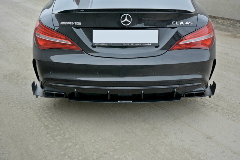 Maxton Design - REAR SIDE SPLITTERS MERCEDES CLA A45 AMG C117 FACELIFT (2017-UP)