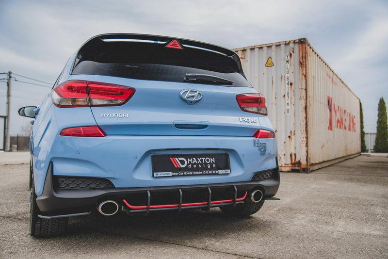 Maxton Design - STREET PRO REAR DIFFUSER V1 HYUNDAI I30 N MK3 HATCHBACK (2017-2020)