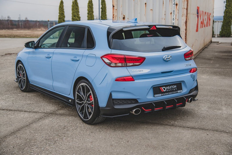 Maxton Design - STREET PRO REAR DIFFUSER V2 HYUNDAI I30 N MK3 HATCHBACK (2017-2020)