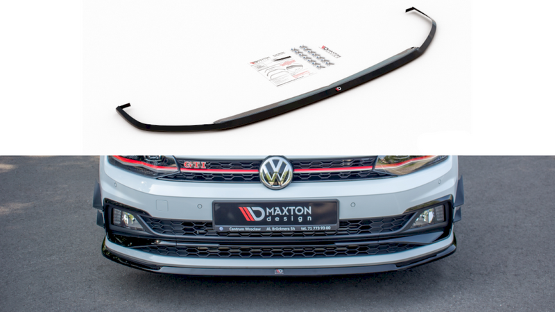 Maxton Design - Front Splitter V.3 Volkswagen Polo GTI / R-Line Mk6 (2017-2021)
