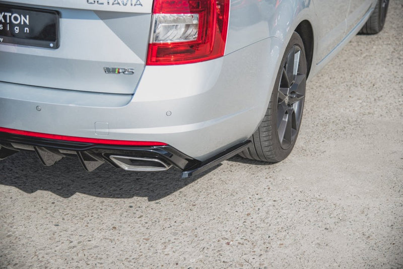Maxton Design - REAR SIDE DIFFUSERS V.2 SKODA OCTAVIA VRS MK3/MK3.5 HATCHBACK/ ESTATE