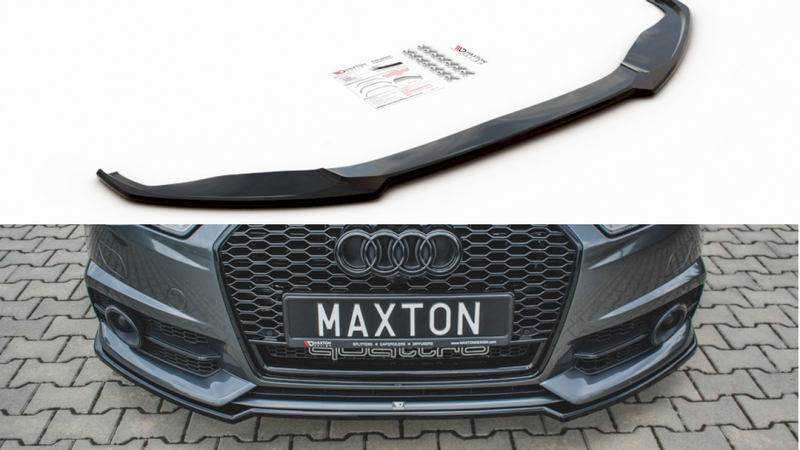 Maxton Design - Front Splitter V.2 Audi A6 / A6 C7 S-Line / S6 C7 Facelift