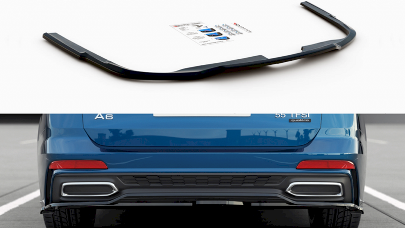 Maxton Design - CENTRAL REAR SPLITTER AUDI A6 S-LINE C8 AVANT (2019-)