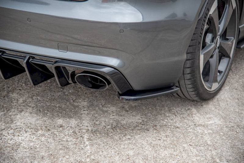 Maxton Design - REAR SIDE DIFFUSERS V2 AUDI RS3 8V SPORTBACK (2015-2016)