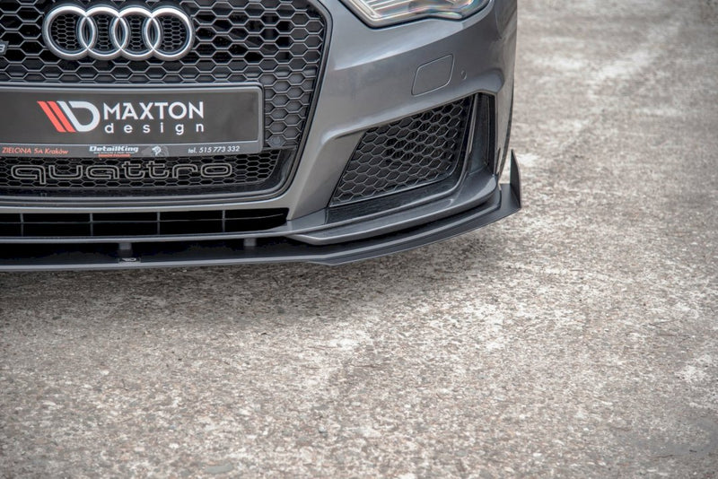 Maxton Design - FRONT SPLITTER FLAPS AUDI RS3 8V SPORTBACK (2015-2016)