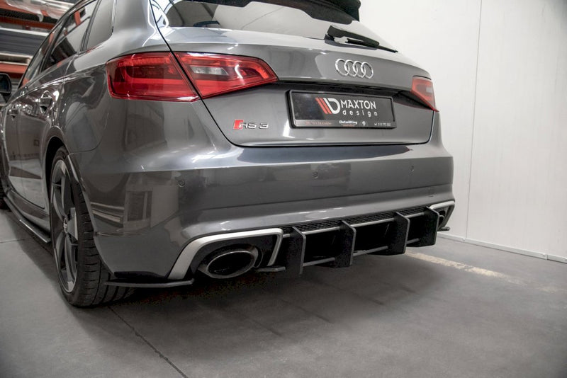 Maxton Design - STREET PRO REAR DIFFUSER V2 AUDI RS3 8V SPORTBACK (2015-2016)