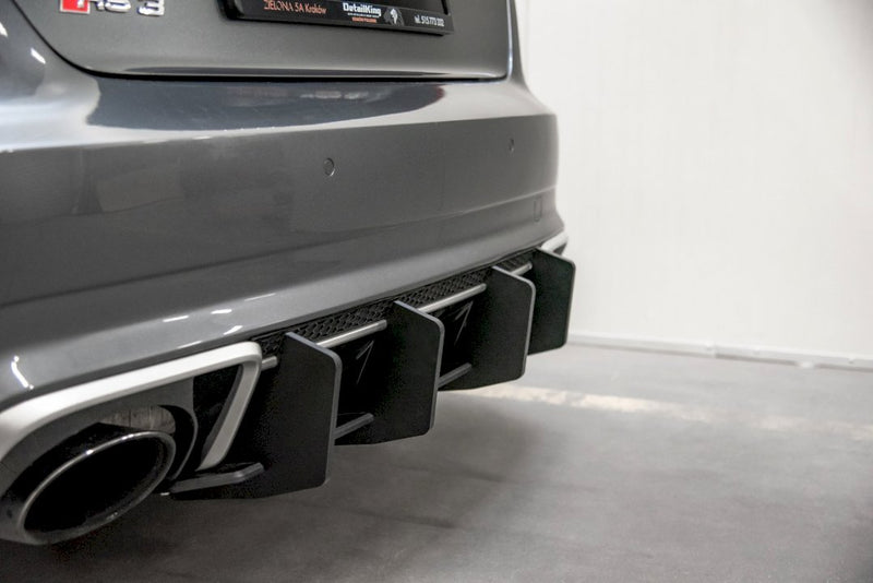 Maxton Design - STREET PRO REAR DIFFUSER V2 AUDI RS3 8V SPORTBACK (2015-2016)