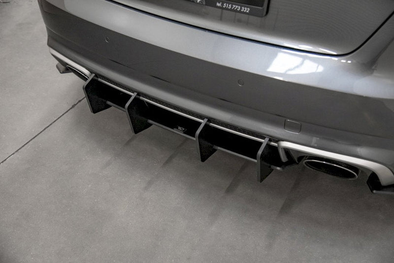 Maxton Design - STREET PRO REAR DIFFUSER V2 AUDI RS3 8V SPORTBACK (2015-2016)