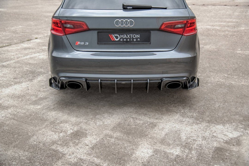 Maxton Design - RACING REAR SIDE SPLITTERS (+FLAPS) AUDI RS3 8V SPORTBACK (2015-2016)