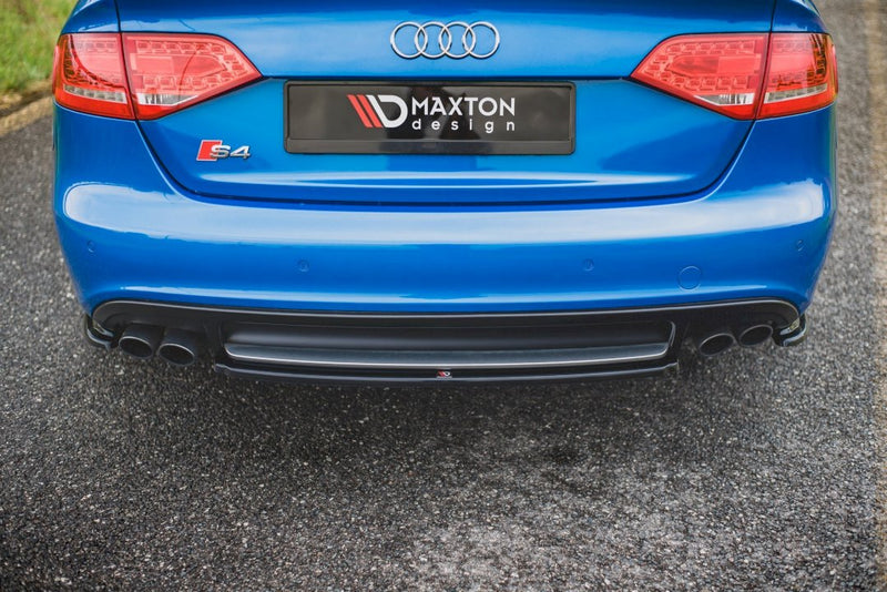 Maxton Design - CENTRAL REAR SPLITTER AUDI S4/ A4 S-LINE B8 SEDAN (2008-2011)
