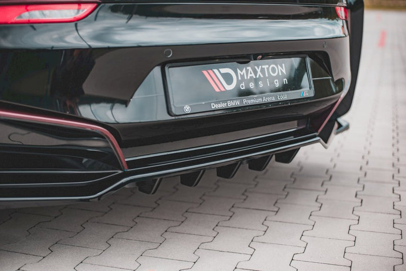 Maxton Design - CENTRAL REAR SPLITTER (W/ VERTICAL BARS) BMW I8 (2014-2020)