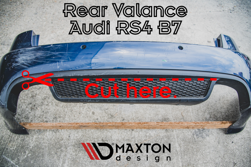 Maxton Design - REAR VALANCE AUDI RS4 B7 (2006-2008)