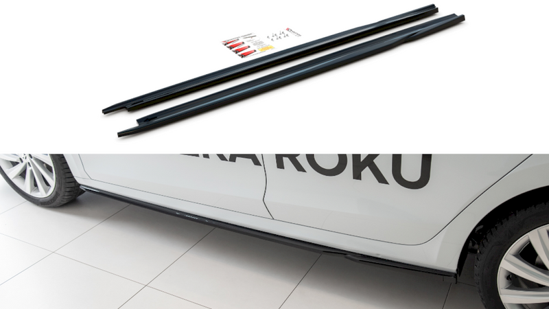Maxton Design - SIDE SKIRTS SPLITTERS V2 SKODA OCTAVIA MK4 (2019-2024)