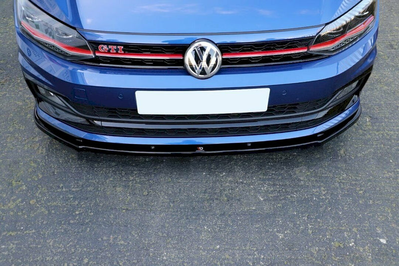 Maxton Design - Front Splitter V.1 Volkswagen Polo GTI / R-Line Mk6 (2017-2021)