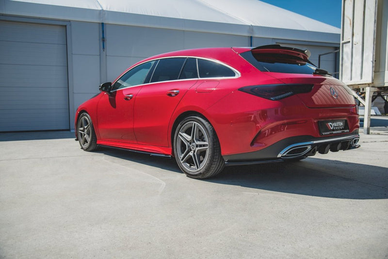 Maxton Design - REAR SIDE SPLITTERS MERCEDES-BENZ CLA SHOOTING BRAKE AMG-LINE X118 (2019-)