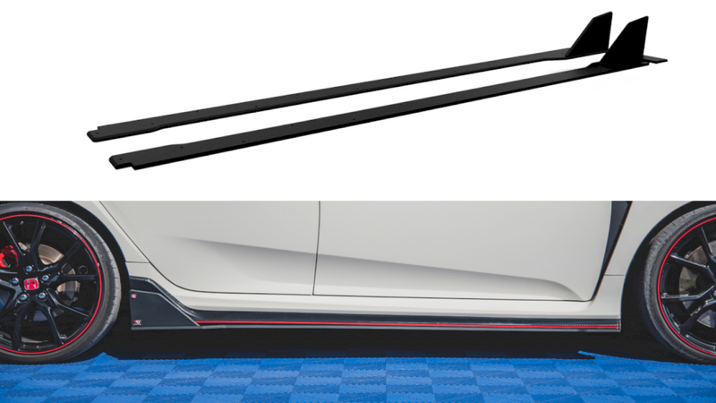 Maxton Design - STREET PRO SIDE SKIRTS DIFFUSERS HONDA CIVIC X TYPE-R (2017 - UP)