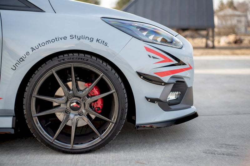 Maxton Design -Front Bumper Wings (Canards) V.2 Ford Fiesta Mk8 ST / ST-Line