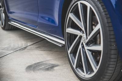 Maxton Design - STREET PRO SIDE SKIRTS DIFFUSERS VW GOLF 7 R / R-LINE FACELIFT
