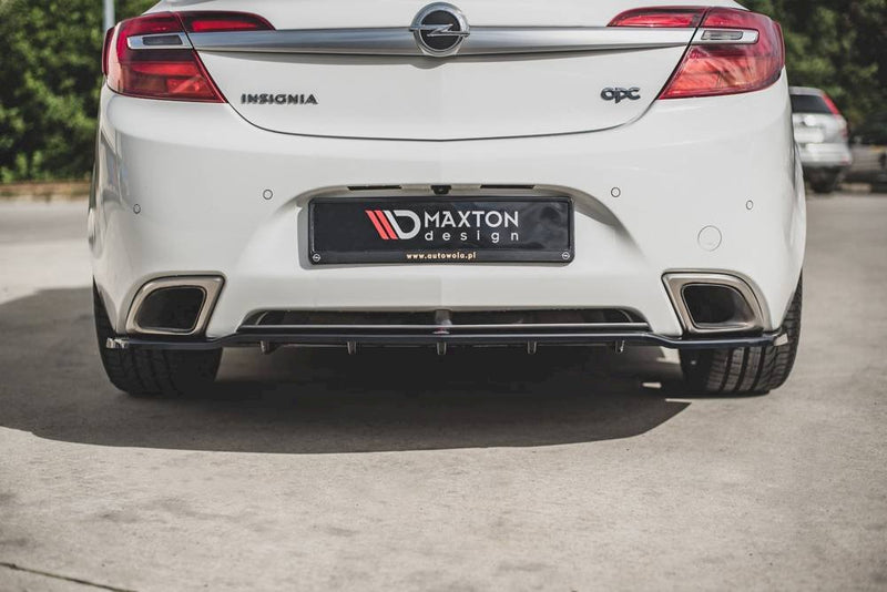 Maxton Design - CENTRAL REAR SPLITTER (W/ VERTICAL BARS) OPEL/VAUXHALL INSIGNIA MK1 VXR/OPC FACELIFT (2013-2017)