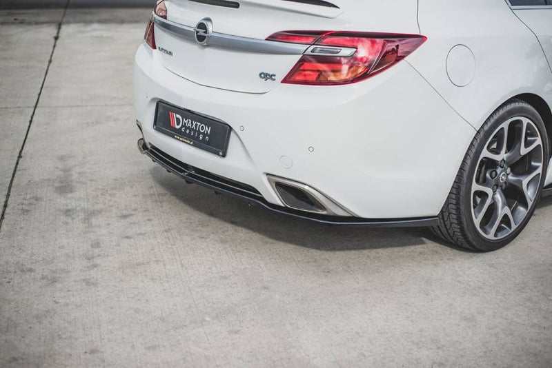Maxton Design - CENTRAL REAR SPLITTER (W/ VERTICAL BARS) OPEL/VAUXHALL INSIGNIA MK1 VXR/OPC FACELIFT (2013-2017)