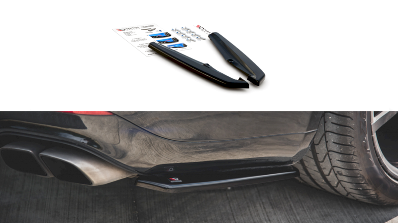 Maxton Design - REAR SIDE SPLITTERS PORSCHE PANAMERA TURBO 970 FACELIFT (2013-2016)