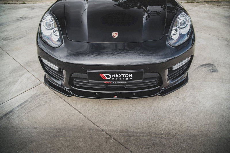 Maxton Design - FRONT SPLITTER V2 PORSCHE PANAMERA TURBO 970 FACELIFT (2013-2016)