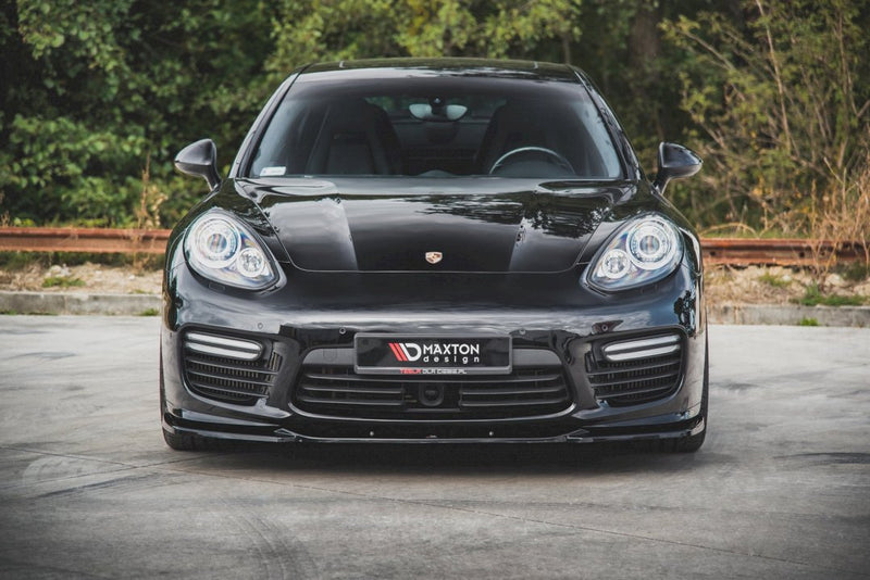 Maxton Design - FRONT SPLITTER V2 PORSCHE PANAMERA TURBO 970 FACELIFT (2013-2016)