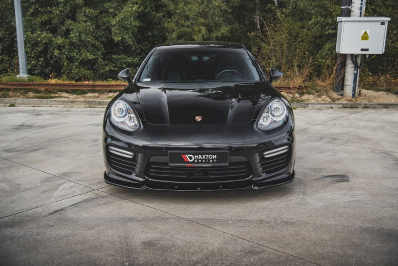 Maxton Design - FRONT SPLITTER V1 PORSCHE PANAMERA TURBO 970 FACELIFT (2013-2016)