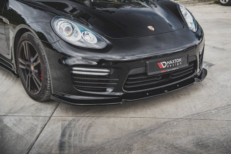 Maxton Design - FRONT SPLITTER V1 PORSCHE PANAMERA TURBO 970 FACELIFT (2013-2016)