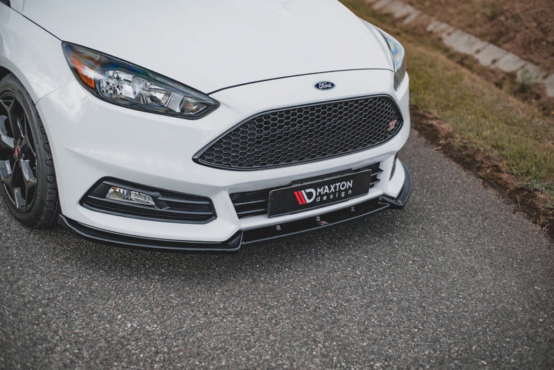 Maxton Design - FRONT SPLITTER V4 FORD FOCUS ST MK3 FACELIFT (2015-2018)