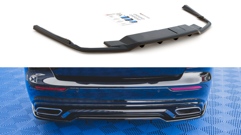 Maxton Design - CENTRAL REAR SPLITTER (W/ VERTICAL BARS) VOLVO S60/V60 R-DESIGN MK3 (2018-)