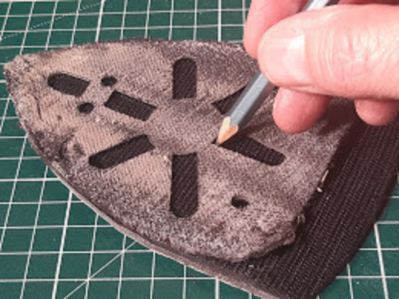Replacement Hook Pad WITHOUT foam backing for detail sanders and palm sanders