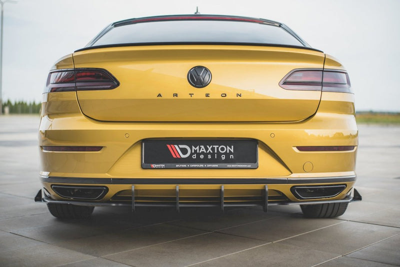 Maxton Design - Street PRO Rear Diffuser + Flaps Volkswagen Arteon R-Line Sedan / Shooting Brake Mk1