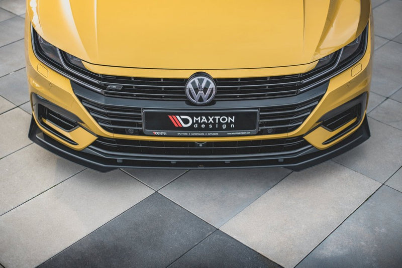 Maxton Design - Street PRO Front Splitter + Flaps Volkswagen Arteon R-Line Sedan / Shooting Brake Mk1