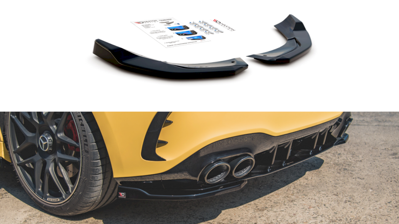 Maxton Design - REAR SIDE SPLITTERS V.1 MERCEDES AMG A 45 S AERO PACK W177