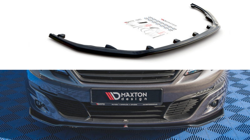 Maxton Design - FRONT SPLITTER V1 PEUGEOT 308 MK2 FACELIFT (2017-2021)