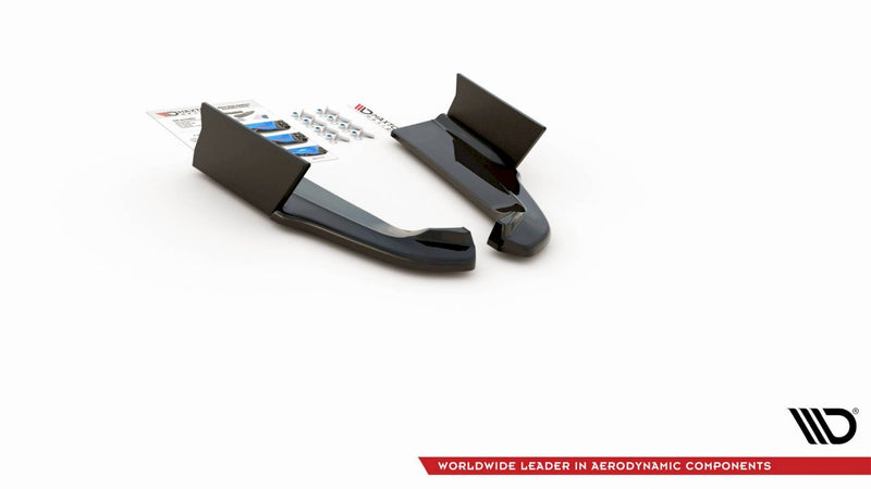 Maxton Design - REAR SIDE SPLITTERS V.1 + FLAPS FORD MUSTANG GT MK6 FACELIFT