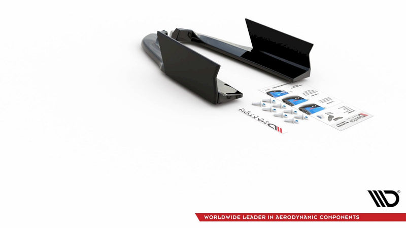 Maxton Design - REAR SIDE SPLITTERS V.1 + FLAPS FORD MUSTANG GT MK6 FACELIFT