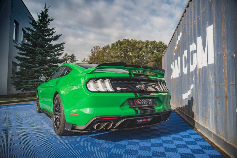 Maxton Design - REAR SIDE SPLITTERS V.1 + FLAPS FORD MUSTANG GT MK6 FACELIFT