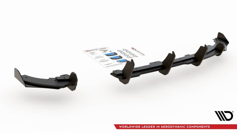 Maxton Design - STREET PRO REAR VALANCE (+FLAPS) VW POLO GTI MK6 (2017-2021)