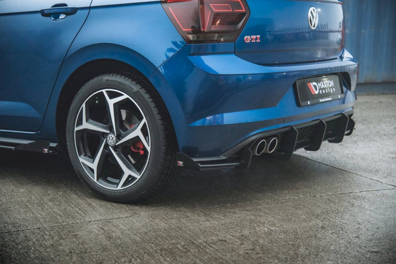 Maxton Design - STREET PRO REAR VALANCE (+FLAPS) VW POLO GTI MK6 (2017-2021)