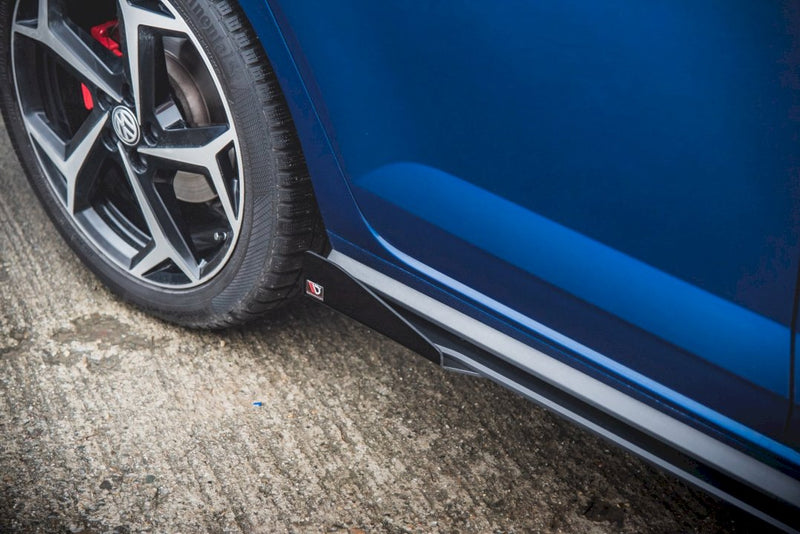 Maxton Design - STREET PRO SIDE SKIRTS DIFFUSERS (+FLAPS) VW POLO GTI MK6 (2017-)