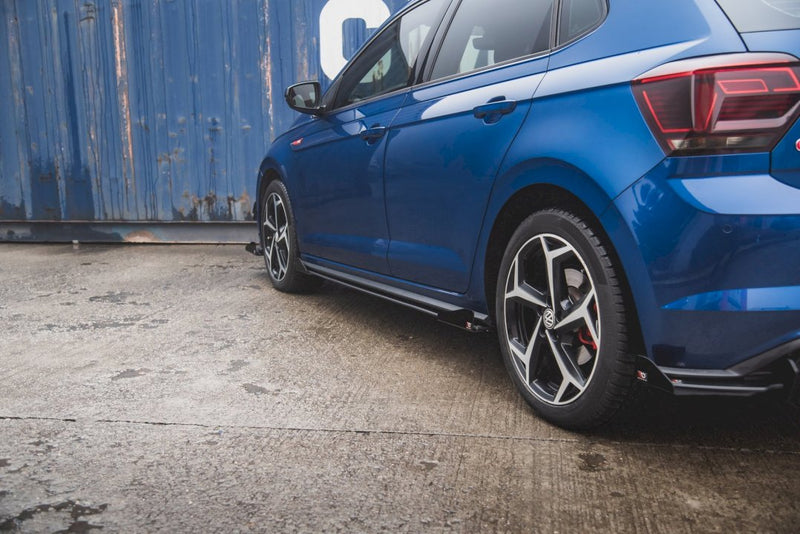 Maxton Design - STREET PRO SIDE SKIRTS DIFFUSERS (+FLAPS) VW POLO GTI MK6 (2017-)