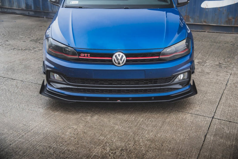 Maxton Design - STREET PRO FRONT SPLITTER (+FLAPS) VW POLO GTI MK6 (2017-2021)