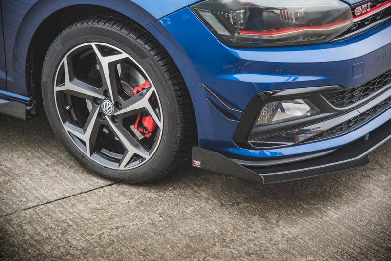 Maxton Design - STREET PRO FRONT SPLITTER (+FLAPS) VW POLO GTI MK6 (2017-2021)