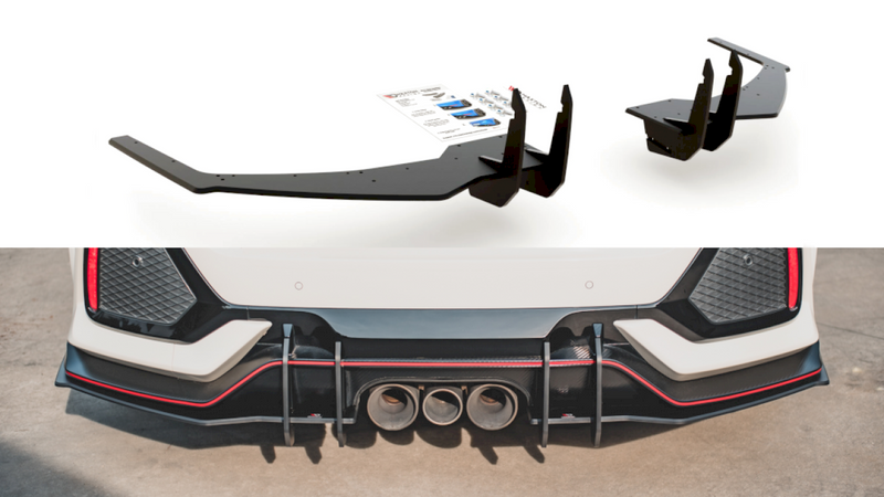 Maxton Design - STREET PRO REAR VALANCE V2 HONDA CIVIC X TYPE R